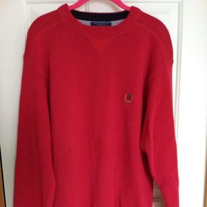 NWOT Tommy Hilfiger Red Crewneck Pullover Sweater